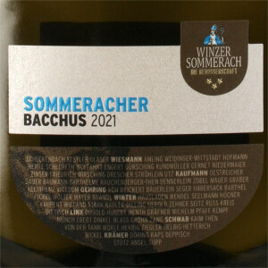 Winzer Sommerach Sommeracher Bacchus feinherb 2022 0,75 Ltr.