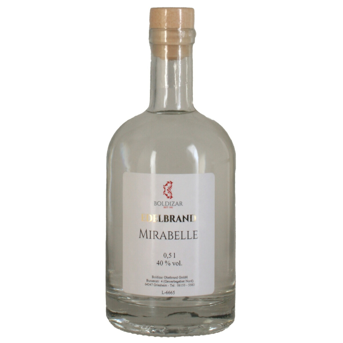 Boldizar Edelbrand Mirabelle 0,5 Ltr.