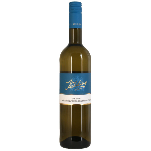 Weingut Kühling "Die Zwei"  Weißer Burgunder & Chardonnay trocken 2025 0,75 Ltr.