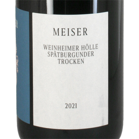 Weingut Meiser Weinheimer Hölle Spätburgunder trocken 2021 0,75 Ltr.